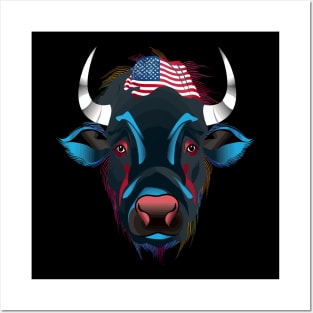 Patriotic Water Buffalo Posters and Art